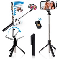 Grundig Selfie Stick und Stativ für Handy - Bluetooth - mit Fernbedienung - 120° drehbar