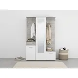 INOSIGN Martin Dielenschrank 134 x 33 x 197,5 cm grau