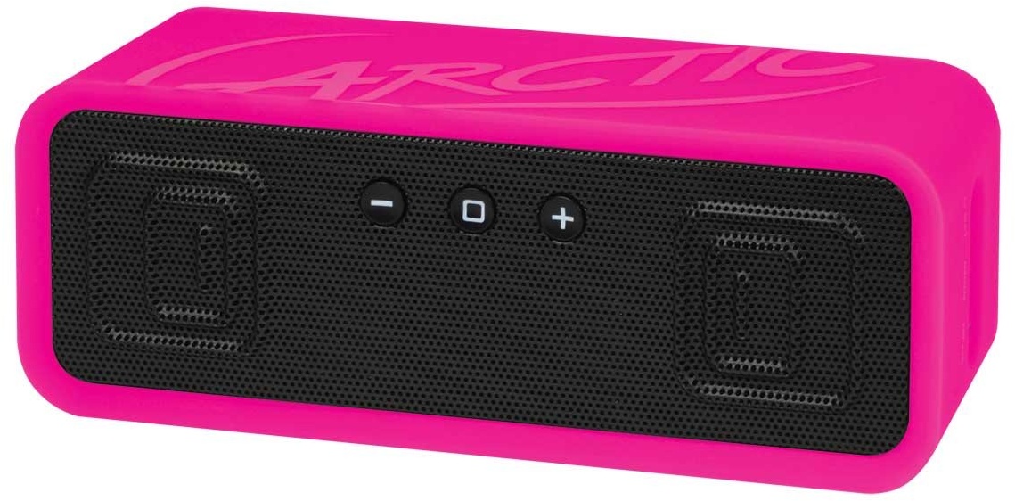 ARCTIC S113 BT - Tragbarer Bluetooth Lautsprecher mit NFC Pairing, Speaker mit Bluetooth 4.0, bis zu 8 Stunden Akkulaufzeit, Omnidirektionales Mikrofon, für Smartphone, Tablet und Laptop - Pink