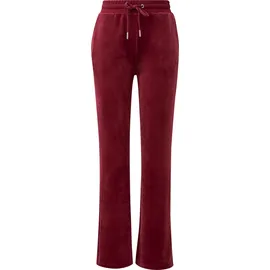 QS Hose aus weichem Nicki mit Logo-Stickerei | QS x Von Dutch - rot - 38