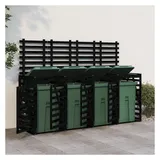 vidaXL Mülltonnenbox 92 x 129 cm schwarz
