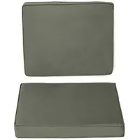 Outsunny 2er-Set Sitzkissen, 56 x 52 cm Stuhlkissen mit