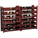 ARTECSIS Weinregal 72 Flaschen 12-tlg. Braun