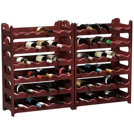 ARTECSIS Weinregal 72 Flaschen 12-tlg. Braun