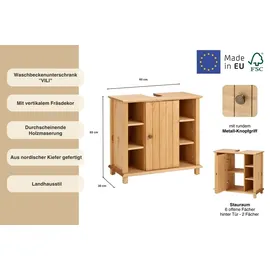 Home Affaire Waschbeckenunterschrank Vili 60 x 65 cm Beige