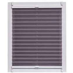 Büscher Sunlines Plissee »Crepe« Lichtschutz 75 cm breit grau, 75x150 cm