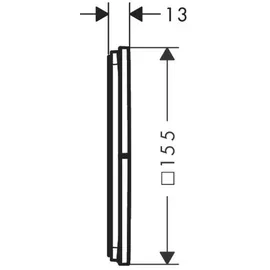 Hansgrohe ShowerSelect Comfort E Ventil Unterputz, 3 Verbraucher, Mattschwarz