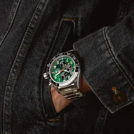Festina Automatik Chronograph Grün Edelstahl 45,8 mm F20055/2