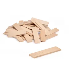 Metrie 200 Stück 1/4 Holzstäbchen Bauklötze