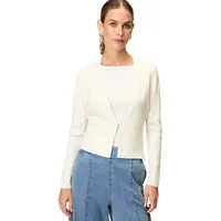 Zero Strickjacke mit V-Ausschnitt Offwhite,40 | 40