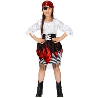 dressforfun Piraten-Kostüm Mädchenkostüm Piratin Lilly Blaumarie schwarz 140 (9-10 Jahre) - 140 (9-10 Jahre)