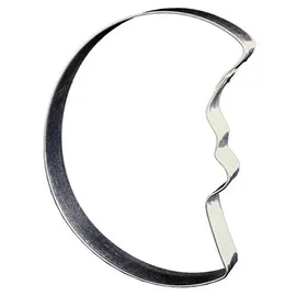 LARES Ausstecher/Ausstechform Riesen Mond - aus Weißblech - für Plätzchen, Kekse, Lebkuchen - Größe: 19cm - Made in Germany