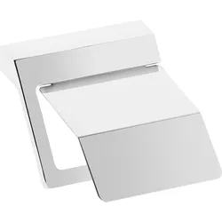 Papierrollenhalter Erasmia, mit Deckel (Ausführung: Papierrollenhalter Erasmia mit Deckel Zink verchromt)