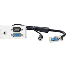 Vivolink Steckdose HDMI + VGA + 3,5 mm Weiß 1 St.