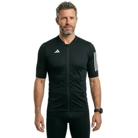 adidas Tempo 3 Stripes Kurzarm-radtrikot - Black - S