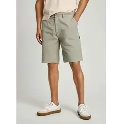 Pepe Jeans für Herren. PM801101 Shorts aus Stretch-Gewebe Passform entspannt grün (36), Lässig, Baumwolle, Nachhaltig