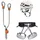 Petzl Kit Via Ferrata Eashook Klettersteig-Komplettset (Größe 65-96CM, grau)