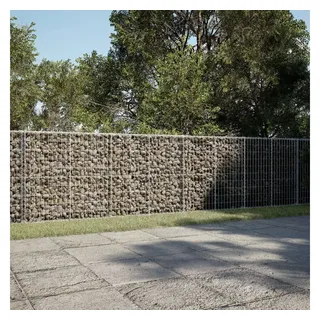 vidaXL Gabione mit Deckel 1000x50x100 cm Verzinktes Eisen