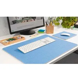 Sigel Schreibtischunterlage Eyestyle hellblau/dunkelgrau Kunststoff 60,0 x 45,0 cm, 1 St.