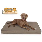 Knuffelwuff Hundematte Palomino, Orthopädisch grau 90 cm x 135 cm