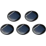 5 x Mini Solarpanel Solarzelle 2V 40mA Solarmodul Solar Polykristallin 36mm Dmr