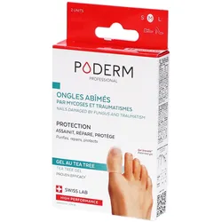Poderm Kappen Gel mit Teebaum beschädigte Nägel Pilze/Traumata - Größe M
