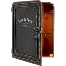 Kare Schlüsselkasten Safe (31 x 24 x 13 cm) Schwarz/Weiß