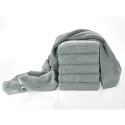 ZONE Badehandtuch 70x140cm weich saugfähig Baumwolle 600g/m2 matcha green