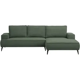 OTTO home Eckcouch 2-Sitzer Dunkelgrün