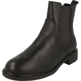 Jana Damen Stiefeletten ohne Absatz mit Reißverschluss Vegan, Schwarz 38 EU