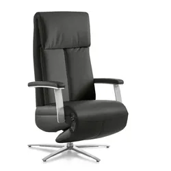 Segmüller Werkstätten Sessel Comforte Uno Anzio B4 Leder Schwarz