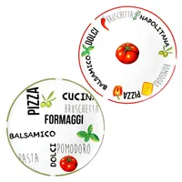 Mambocat Pizzateller Tomate Ø 31 cm grün/rot 2er Set