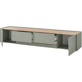 Home Affaire City/Giron Lowboard 220 cm Grün Holz