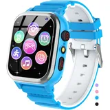 Smartwatch Kinder 26 Spiele, Telefon, Schrittzähler, Kalorien -SOS Smartwatch für Kinder Jungen Mädchen HD-Kamera, Musik-Player, Video, Stoppuhr, 3-12-jährige Kinder Weihnachten Geburtstagsgeschenke