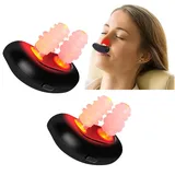 2pc Rotlicht Nasaltherapiegerat Rotlichtlampe Therapie Nasenberuhigungsgerat Respirelief Red Light Therapy Nase Infrarot Rhinitis Therapiegerat Nasenrhinitis (2pc)