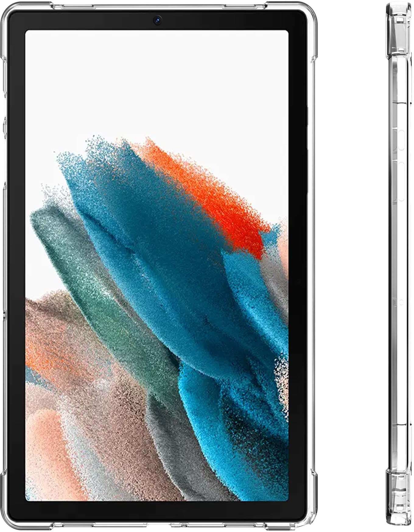 Heioloo Hülle für Samsung Galaxy Tab A9 Plus Schutzhülle [Nie Vergilbung] Stoßfest TPU Hülle Kratzfest Weiche Ultradünn Durchsichtige Bumper Rückseite Cover