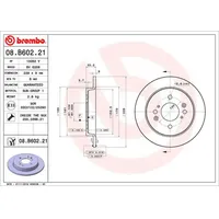 Brembo Bremsscheibe 08.B602.21