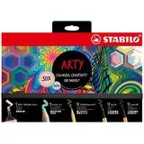 Stabilo ARTY Creative Set Pastel - 50er Pack - Textmarker, Multitalentstifte, Aquarell-Buntstifte, Fineliner & Premium-Filzstifte