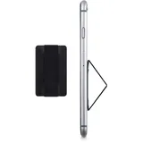 kwmobile Slim Smartphone Fingerhalter schwarz