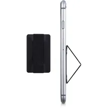 kwmobile Slim Smartphone Fingerhalter schwarz