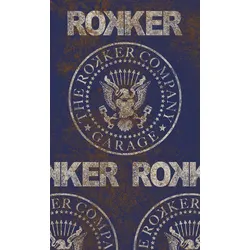 Rokker Johnny, Multifunktionstuch - Blau/Weiß