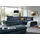 W.Schillig Ecksofa Taoo, elegant und zeitlos, bequem, L-Form, Breite 296cm, mit Sitziefenverstellung & Kopfteilverstellung blau