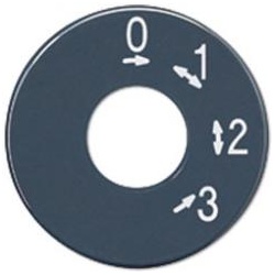 Jung Skalenscheibe für Drehschalter 3-Stufenschalter m. Nullstellung 16 AX 250 V ~