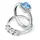 Morellato Ring blau / silber 54