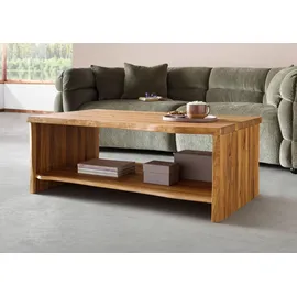 Massivmoebel24 Couchtisch Wildeiche natur geölt 120 x 45 x 45 cm