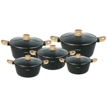 Cheffinger Kochtopf-Set 10-tlg. Kochtopf + Glasdeckel