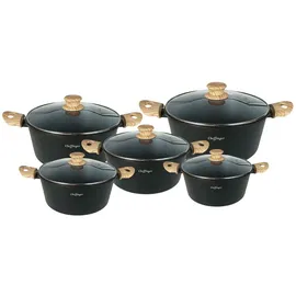 Cheffinger Kochtopf-Set 10-tlg. Kochtopf + Glasdeckel