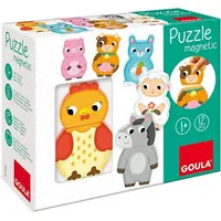 JUMBO Spiele Magnetisches Holzpuzzle Bauernhof