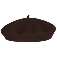Lipodo Baskenmütze (1-St) Baske mit Futter, Made in Italy braun 62 cm