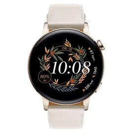 Huawei Watch GT 3 Elegant 42 mm light gold white leather